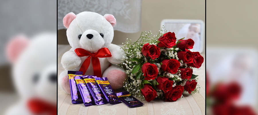 Flowers, Soft Toys, and Chocolates